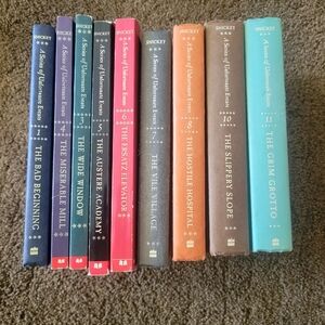 Partial 1st Edition 13 Volume Collection of "A Series of Unfortunate Events"